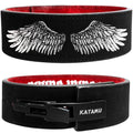 Katamu USPA & IPL Approved Premium Lever Belt | — 10mm and 13mm Leather - color: Divine Wings, size: XX-Large - 13mm