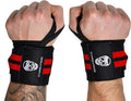 Gymreapers Weightlifting Wrist Wraps (IPF Approved) Professional Quality Wrist Support with Heavy Duty Thumb Loop - Best Wrap for Powerlifting Competition, Strength Training, Bodybuilding - color: Red