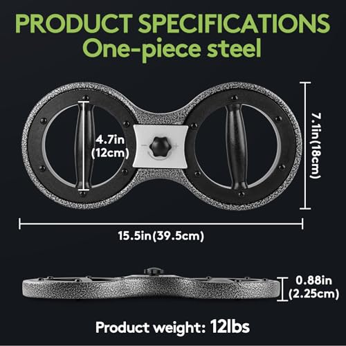 Burn Machine Arm Workout, Adjustable 360° Spinning Arm Exercise Equipment | for Upper Body Training, Grip Strength Trainer, Forearm Strengthener, Home Gym Equipment for Boxing, Rehab & Workout