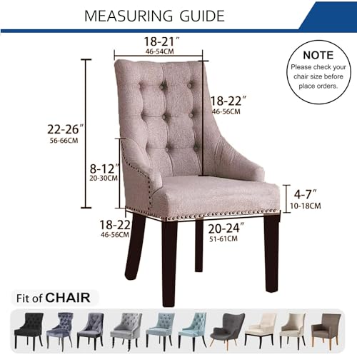 Wingback Chair Cover Waterproof,Stretch Jacquard Slipcover(Sage,4PCS) | Instant room refresh with easy cleanup, dependable mess protection, and a neat tailored look for family spaces. - color: Sage Green