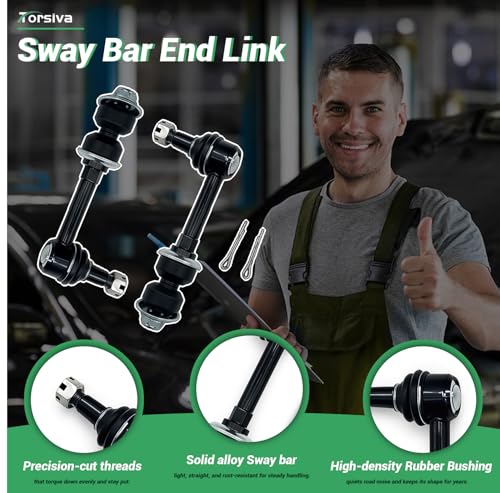K7280 2PCS Front Stabilizer Sway Bar End Links Fit for Dodge 1995 1996 1997 1998 1999 Ram 2500, Stabilizer Sway Bar End Links Compatible with 1995 1996 1997 1998 1999 Ram 3500/ Ram 1500 - size: K7280 X2