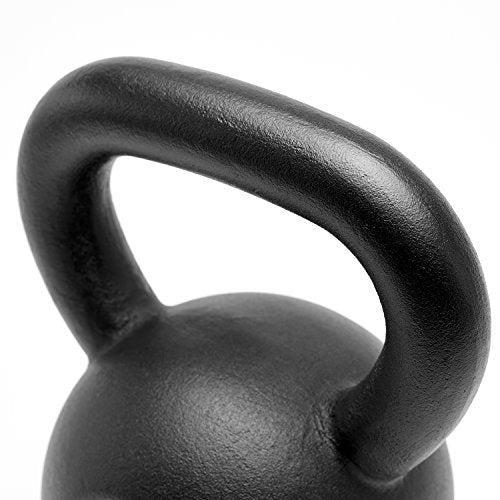 Powder Coated Solid Cast Iron Kettlebell Weights Set 5lb to 45lb Various Combination - color: R-Black(45+45)lb
