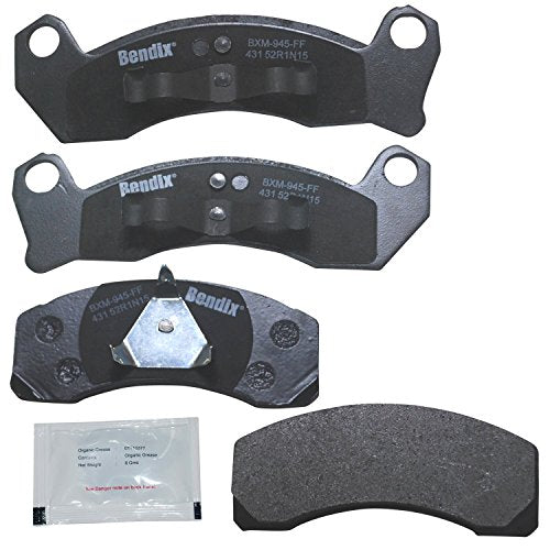 Bendix Priority1 CFM431 Semi-Metallic Front Brake Pads for Ford Mustang 1993-1987, Thunderbird 1988-1985, Mercury Cougar 1986-1985 - style: CFM431
