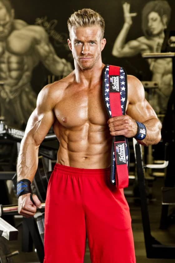 Schiek Sports Model 2004 Nylon 4 3/4" Weight Lifting Belt - Black - color: Stars N Stripes, size: X-Small