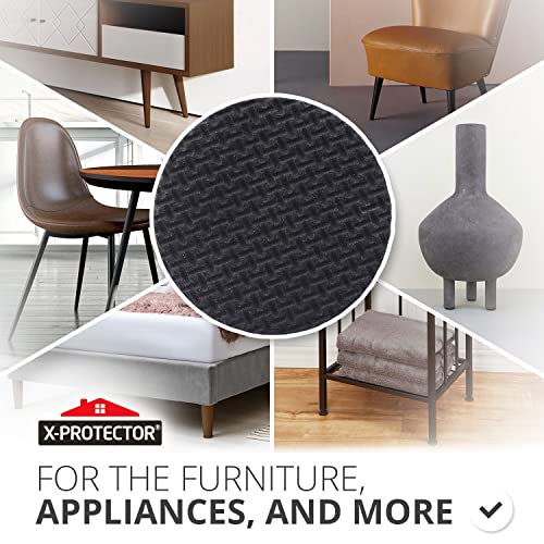 X-PROTECTOR Non Slip Furniture Pads - 8 pcs Premium Furniture Grippers 2"! | Self-Adhesive Rubber Feet Furniture Feet - Ideal Non Skid Furniture Pad Floor Protectors - Keep Furniture in Place! - size: 8 Round 2"