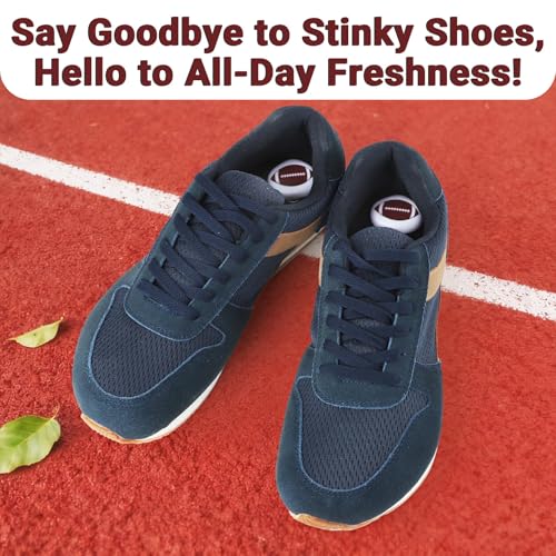 Knixmax Versatile Deodorizer Balls for Shoes Gym Bags Home Freshener for Closets Lockers Odor Eater Eliminate Unpleasant Scent Cologne Football