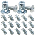 M6 x 25 Hollow Door Anchor Set, 20 Pack | Metal Cavity Fixing, Aluminium Cladding, Extra Short Wall Anchors for Steel Pipe Iron Sheet Plastic Sheet - size: 20 Pack M6 x 25