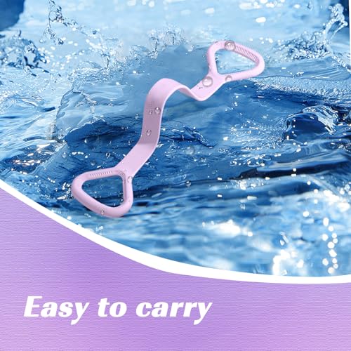 Resistance Bands, Figure 8 Fitness Resistance Bands with Handles, arm Bands for Workout - color: Purple