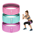 Resistance Bands, Fabric Workout Bands for Women & Men, Cloth Booty Resistance Loop Bands, Thick Squat Bands for Butt/Legs/Thigh/Hip/Glute Excersing - color: Pink/green/purple