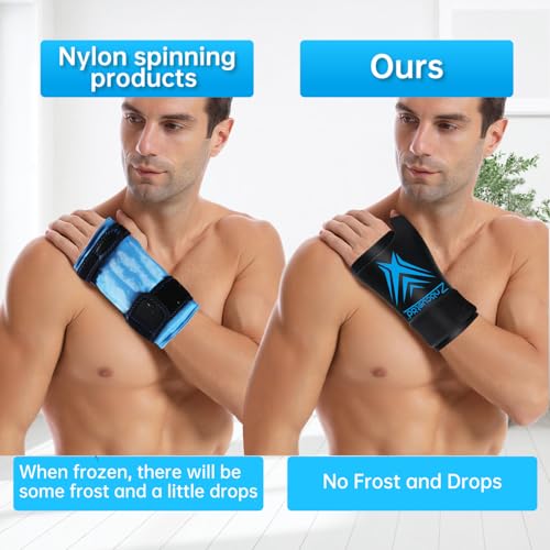 Wrist Ice Pack Wrap for Pain Relief Reusable Wrist Brace Cold Gel Gloves Hand Thumb Ice Packs for Injuries Surgery Recovery Hot Cold Compress Therapy for Carpal Tunnel Tendonitis Swelling Arthritis - style: Wrist-Black