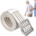 Gait Belt for Seniors 63 Inch with Sturdy Metal Buckle – Adjustable Physical Therapy Strap Transfer & Walking Assist Belt Safety Belt for Elderly Disabled Caregivers, Nurses, Physical Therapists - color: Off White