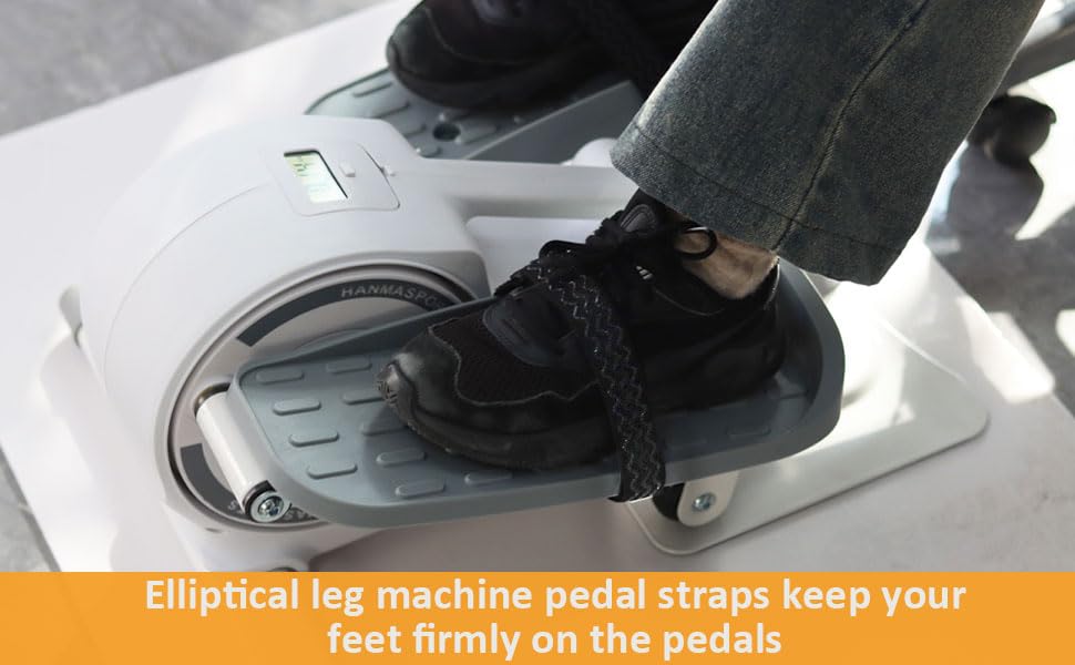 4 Pcs Pedal Straps, Leg Exerciser Foot Straps for Seniors, Anti-Slip Elastic Pedal Straps for Home Fitness, Pedal Exerciser Accessories for Low-Impact Workouts, Fitness Equipment