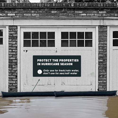 5FT Water Activated Flood Barriers for Home Door, Sandless Sand Bags for Anti Flood Control | Alternative Sandbag for Rain Protection, Absorbent Prevention for Garage & Basement (2-Pack) - size: 5FT(2-PACK)
