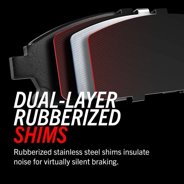 PowerStop Front Brake Pads for Nissan Kicks 2018-24 | Nissan Versa 2020-25 - Z23 Carbon-Fiber Ceramic Brake Pads with Installation Hardware, Z23-2038