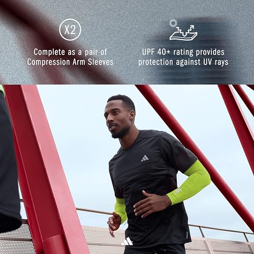adidas Climacool Compression Arm Sleeves - color: Lucid Lemon, size: Youth