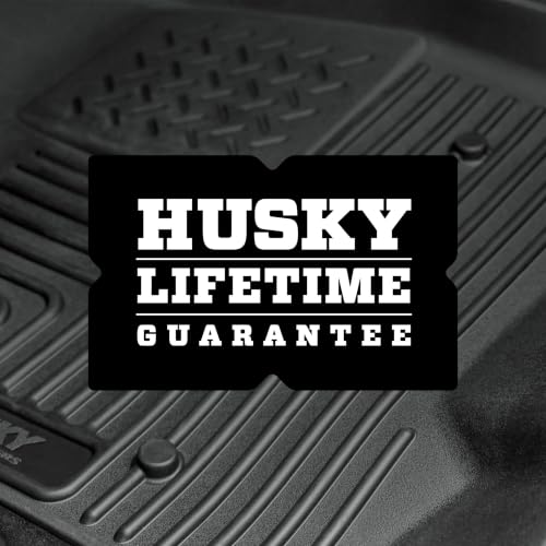 Husky Liners Weatherbeater Floor Mats | Fits 1999-2007 Ford F-250/F-350 (All Cab Sizes) Without Manual Shifter | Front Row, 2-pc Black - 13481