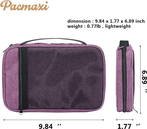 PACMAXI 36 Watch Bands Storage Case - Holds 36 Bands, Fits Most Sizes, Organizer for Watch Straps & Accessories - color: purple
