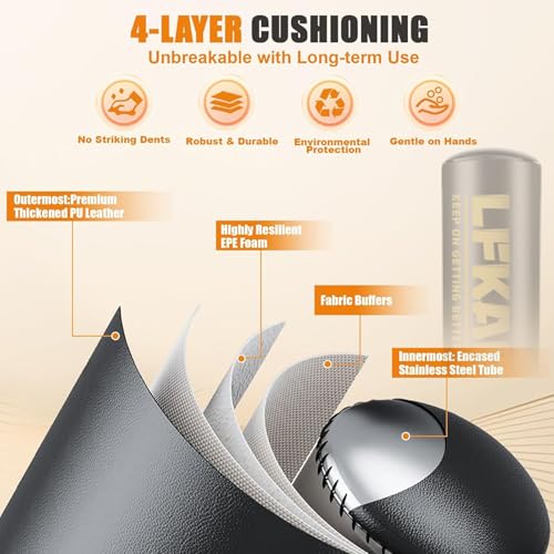 Punching Bag with Stand 70"-203lbs, Freestanding Heavy Boxing Bag Including 12OZ Boxing Gloves for Adult Youth Gift Selection Upgraded - color: Black LFKARD-70'' with Boxing Gloves and Wrist Guard