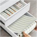 Drawer and Shelf Liner, Non-Slip Kitchen Cabinet Liners Non-Adhesive Thick Strong Grip Waterproof Washable Mats Protect Dresser Shelves Cupboard Bathroom Cabinets, Sage Green, 12 in X 10 FT - color: Sage Green Plaid, size: 11.8"W x 118"L