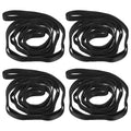 PATIKIL Daisy Chain Straps, Strong Climbing Strap Adjustable Nylon Chain Sling with Loops for Aerial Yoga Hammock Swing - color: Black, size: 59 Inch