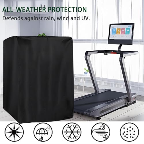Treadmill Cover, Running Machine Cover, Oxford Cloth Waterproof Dustproof Exercise Equipment Protect with Drawstring and Storage Bag for Outdoor Indoor - size: Fold