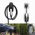 SEVEN SPARTA Charging Cable Holder with Chassis Bracket Compatible with Tesla Model 3 Model Y Model X Model S Charger Cable Organizer Car Accessories Wall Connector, Patent Approved (Black) - color: Black