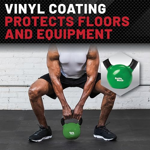 Kettleball Weight for Strength Training, Conditioning, and Fitness - size: 15.0 Pounds