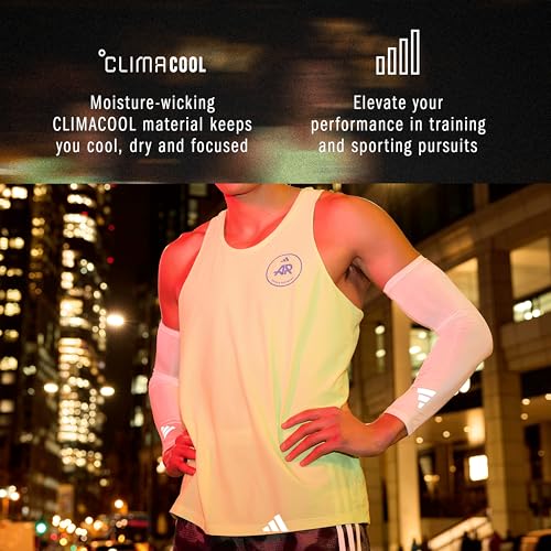 adidas Climacool Compression Arm Sleeves - color: White, size: Adult Large/Extra-Large