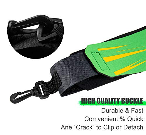 Surpop Soccer/Volleyball/Rugby Trainer, Football Kick Throw Solo Practice Training Aid Control Skills Adjustable Waist Belt for Kids Adults - color: green
