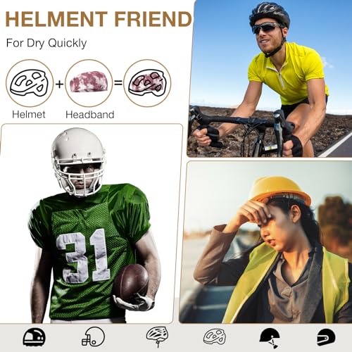 Foaincore 16 Pcs Sports Headbands for Men Sweatbands for Women Workout Stretchy Non Slip Hair Band Sweat Wicking Running Headband for Cycling Hiking Yoga Ice Hockey - style: Classic Style