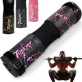 Squat Pad Barbell Pad for Workout, Neck & Shoulder Protective Foam - color: Pink Marble