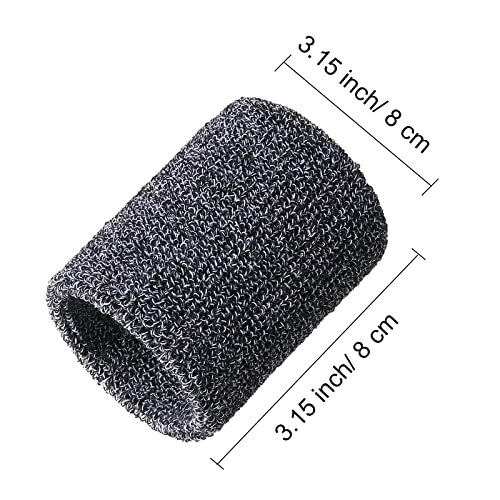 Willbond Wrist Sweatbands, Sports Sweatbands for Competition, Sweat Absorbent, for Basketball, Tennis, Football, Running and Work (Pack of 6) - color: Black and White