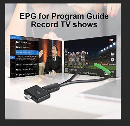 MyGica USB TV Tuner PT682C for Watching ATSC Digital TV Anywhere You go with Type-C Connector on Android Mobile or Pad (USB Type-C)