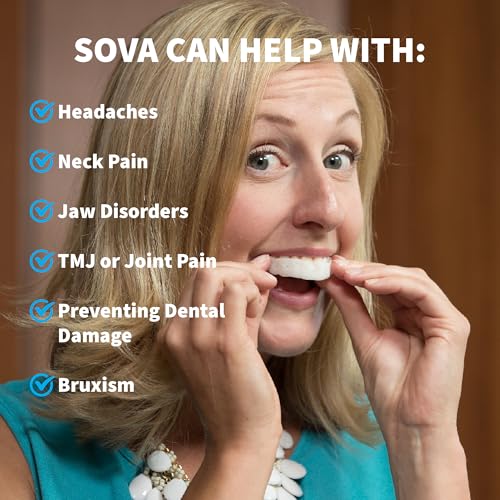 SOVA Aero Night Guard with Case - 1.6mm Thin - Custom-Molded Fit - Protects Against Nighttime Teeth Grinding & Clenching - Odor & Taste Free - Remoldable Up to 20 Times - Non Toxic