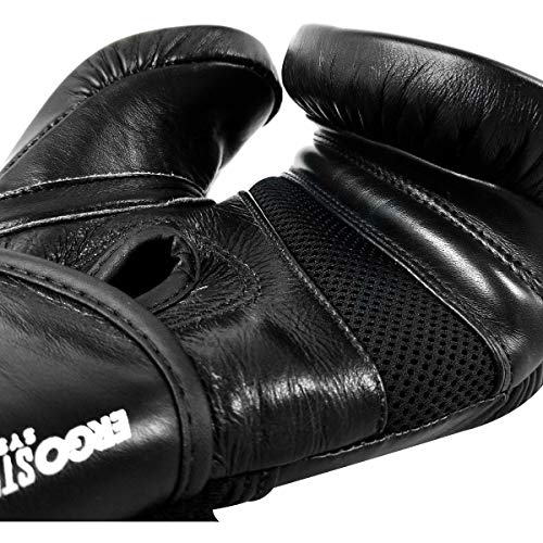RIVAL Boxing RB50 Intelli-Shock Compact Bag Gloves, Hook and Loop Closure - Soft Inner Lining, Multi-Layered Foam Padding - color: Black, size: Medium