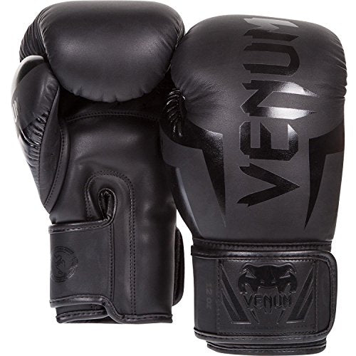 Venum Elite Boxing Gloves - color: Black, size: 10-Ounce