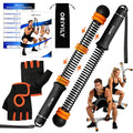 Weighted Ropeless Battle Ropes, Adjustable Weights Portable Cordless Battle Ropes for Home Gym with Gloves, Cardio Exercise Fitness Equipment for Low-Impact Workout, Strength & HIIT, for Men & Women