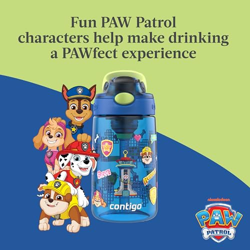 Contigo Aubrey Kids Water Bottle - color: Paw Patrol Power Pups, size: 14 oz (Pack of 1)