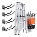 TORACK Garage Hooks Tool Organizer, 4 Pack Heavy Duty Steel 12" Wave Hooks, Wall Mount Garage Storage Utility Hook for Car Tires, Ladder, Chairs, Power Tools, Garden Tools - size: 4-Pack 12" Wave Hooks