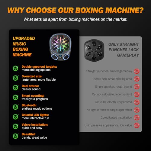 2025 Music Boxing Training Machine for Adults Fitness Equipment Durable Dummy Punching Bag Boxing Machine - Large - color: Carbon Texture
