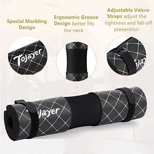Squat Pad Barbell Pad for Workout, Neck & Shoulder Protective Foam - color: Black