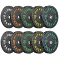 2" Bumper Plates Set Olympic Weight Plates for Barbell Strength Training | Papababe 2Inch Weights Plates Set, Floor Protective Plates, 20-600lbs Rubber Bumper Plates for Weightlifting, Bench Press - size: 250 LB SET (PAIR OF 10, 15, 25, 35, 40 LB), style:
