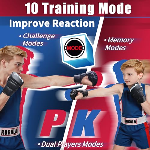 RORALA Music Boxing Machine for Adults & Kids - Smart Punching Machine with Boxing Gloves, Wall Boxing Punching Pad for Home, Office, Gym