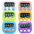 6 Pack Multi-Function Electronic Timer - Kitchen Timer,Magnetic Digital Timers,Big LCD Display, ON/Off Switch,Extensively Use in Cooking,Gym, Meeting, Classroom,Kitchen,Study,Work,Outdoor Activities - size: 6
