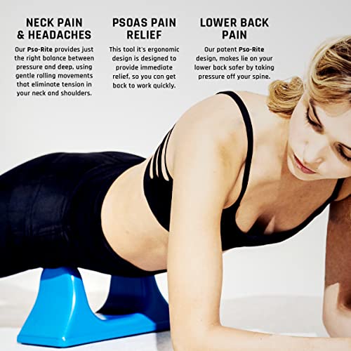 PSO-RITE Psoas Muscle Release Tool - Genuine Deep Tissue Massager Device for Back, Hip Flexor Relief and Recovery, Durable for Athletes, Physical Therapy, Trigger Point Pain- Ocean Blue - color: Ocean Blue
