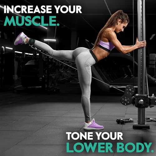 FITGIRL Ankle Strap for Cable Machine – Premium Padding and Comfort for Cable Exercise Machines, Cable Exercise Attachment for Home & Gym, Glute Workouts - Kickbacks, Leg Extensions, Hip Abductors - color: Camo - Single