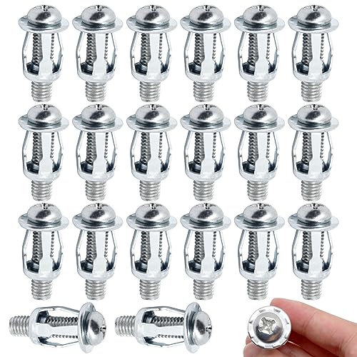 20pcs Hollow Wall Anchors for Thin Walls Heavy Duty, M8 x 1.18" - size: M8 x 30mm