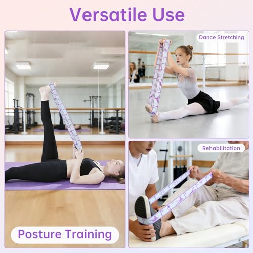 12 Loops Stretch Bands for Exercise for Home Workout | Multi-Loop Yoga Stretching Flex Strap for Physical Therapy, Pilates, Dance & Gymnastics Exercise
