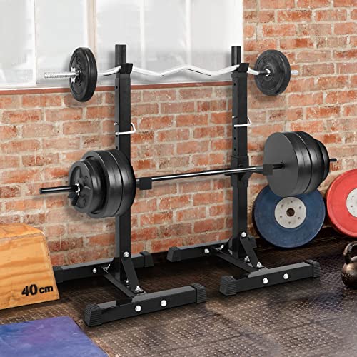 ZENY Adjustable Squat Rack Stand Barbell Rack, Bench Press Rack | for Weight Lifting Strength Training Home Gym Strength Equipment, Max Load 550LB