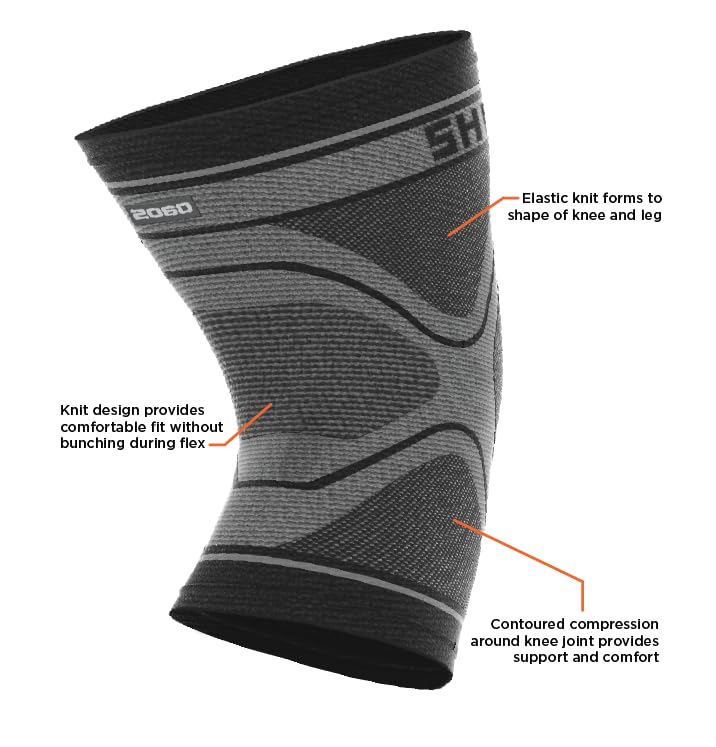 Shock Doctor Knee Compression Sleeve Knee Support Sleeve - Relieves Arthritis Pain, Tendonitis, and Patella Alignment Injuries for Men & Women - Includes 1 Sleeve (1 unit) - size: Medium